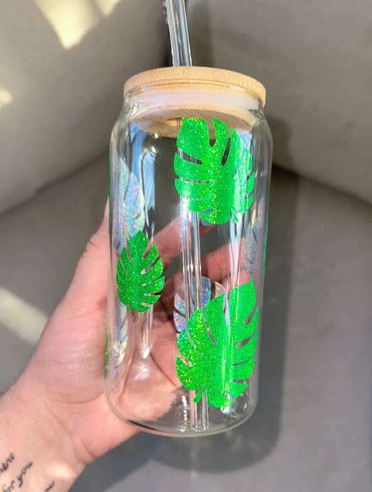 MONSTERA GLASS TUMBLER